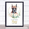 Dog Memorial In Loving Memory Style 18 Personalised Gift Print