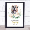 Dog Memorial In Loving Memory Style 2 Personalised Gift Print