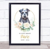 Dog Memorial In Loving Memory Style 7 Personalised Gift Print