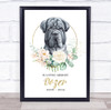 Dog Memorial In Loving Memory Style 8 Personalised Gift Print