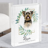 Yorkshire Terrier Memorial Forever In Our Hearts Personalised Gift Acrylic Block