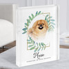 Blonde Pekingese Pet Memorial Forever In Our Hearts Gift Acrylic Block