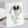Papillon Black White Memorial Forever In Our Hearts Gift Acrylic Block