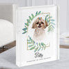 Shih Tzu Pet Dog Memorial Forever In Our Hearts Personalised Gift Acrylic Block