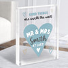 Good Things Are Worth The Wait Wedding Typographic Gift Acrylic Block