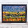 Colour Fall Autumn Mountain Landscape Nature Colourful Wall Art Print