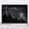 Desert Of Stars Pointed Roofing Pretty square Patterns Wall Art Print