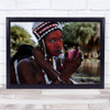 Giving The Finishing Touches To Gerewol Festival-Niger Wall Art Print