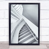 High Key High-Key Stairs Staircase Architecture Museum Wall Art Print