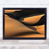 Landscape Abstract Iran Desert Sand Dunes Shadow Light Wall Art Print