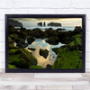 Mosteiros Reflection Atlantic Islands Green Moss Water Wall Art Print