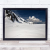 Mountain Ice Snow Walk Mont Blanc Glacier Frozen Frost Wall Art Print