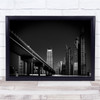 Panorama Dubai Uae Bridge Highway Architecture Cluster Wall Art Print