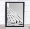 Street photography Documentary Azadi Tower man walking Wall Art Print