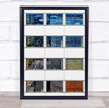 Windows Architecture Street Office Offices Wall Facade Wall Art Print