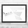 Drone Aerial Minimal Snow Abstract Above Minimalistic Wall Art Print