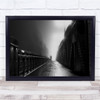 Fog Asahikawa Hokkaido Japan Bridge Iron Ghost Figure Wall Art Print