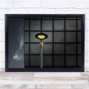 Streetlamp Shapes Wall Cloud Yellow Grey Hvmaart Grid Wall Art Print