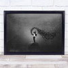 Surreal Conceptual Portrait High Hopes Birds man body Wall Art Print