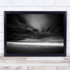 Wave Seascape Ocean Beach Long Exposure Black & White Wall Art Print