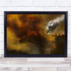 Forest Fire Airplane Water Smoke Nowords Rescue Burn Wall Art Print