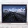 Infrared Australia Train Rail Landscape Railway Snow Wall Art Print