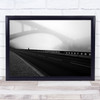 Mist Bridge Man Road Empty Dark Dawn At Last Sunrise Wall Art Print