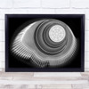 Staircase Spiral Abstract Skylight Window Looking up Wall Art Print