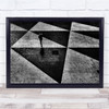 Sweden Stockholm Street Triangle Square Person Woman Wall Art Print