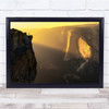 Yosemite Valley Sunlight Sunset Light Rays landscape Wall Art Print