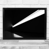 Abstract Silhouette Diagonal Contrast Black & White Wall Art Print