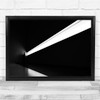 Abstract Silhouette Diagonal Contrast Black & White Wall Art Print