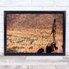 African Child wilderness mountains staring distance Wall Art Print