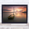 Boat Landscape Seascape Smooth Silky peaceful Still Wall Art Print