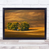 Fields Landscape Trees Chapel Agriculture Religious Wall Art Print