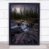 Natural Bridge Canada Yoho Waterfall River The Hole Wall Art Print