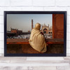 People Crowd Robe Cloak View Watching Looking Tower Wall Art Print