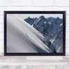 Speed riding Ski Flying Range Mont Cook New Zealand Wall Art Print