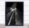 Tower Black-and-white Torino Italy Lines Reflection Wall Art Print