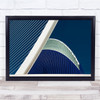 Architecture Modern Blue Sky Harp Graphic Abstract Wall Art Print