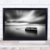 Landscape Long Exposure Black & White Smooth Water Wall Art Print