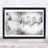 Panorama Escape Bear and antelope Wildlife animals Wall Art Print