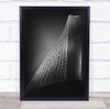 Twisted Motion skyscraper building black and white Wall Art Print