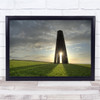 Dartmouth Devon Sunrise Daymark stone tower field Wall Art Print