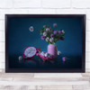 Dragon fruit Still Life Purple Pink Wild thistles Wall Art Print