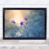 Purple Flowers Bokeh Floral Garden Light Sunlight Wall Art Print