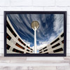 Architecture Perspective Sky Cityscape Lamp Post Wall Art Print