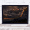 As The Clouds Started To Move Landscape mountain Wall Art Print