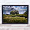 Dunnottar Castle On hillside beautiful landscape Wall Art Print