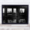 Looking Too Closely People walking Squares weeds Wall Art Print